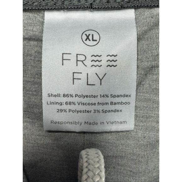 Free Fly Men's Lined Drawstring Elastic Waist Black 7" Breeze Shorts - Size XL - Picture 4 of 4